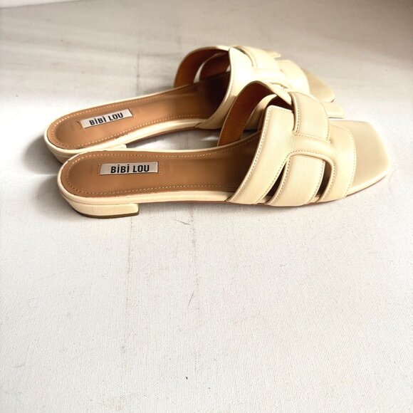 Bibi Lou Nude Beige Classic Slides 41 - Picture 4 of 7